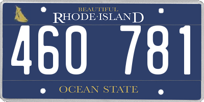 RI license plate 460781