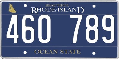 RI license plate 460789