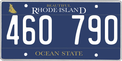 RI license plate 460790