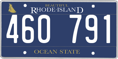 RI license plate 460791