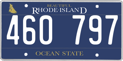RI license plate 460797