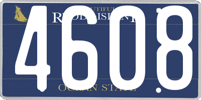 RI license plate 4608
