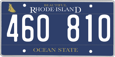 RI license plate 460810