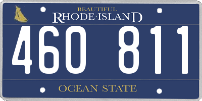 RI license plate 460811
