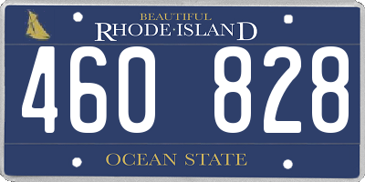 RI license plate 460828