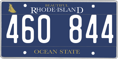 RI license plate 460844