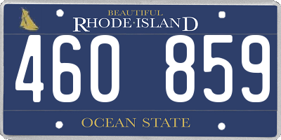 RI license plate 460859