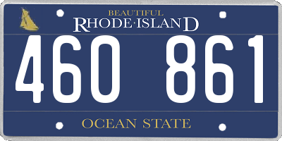 RI license plate 460861