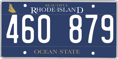 RI license plate 460879
