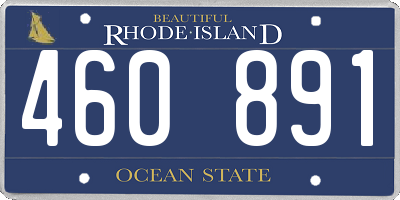 RI license plate 460891