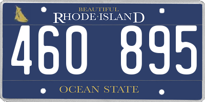 RI license plate 460895