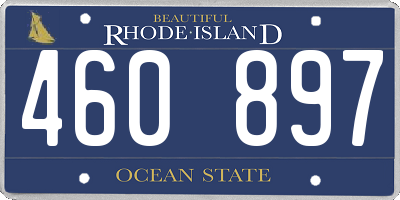RI license plate 460897