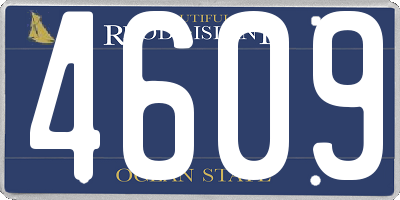 RI license plate 4609