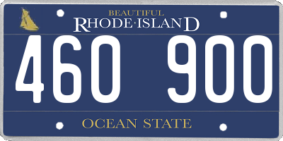 RI license plate 460900