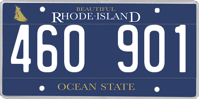 RI license plate 460901