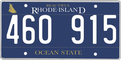 RI license plate 460915