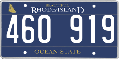 RI license plate 460919