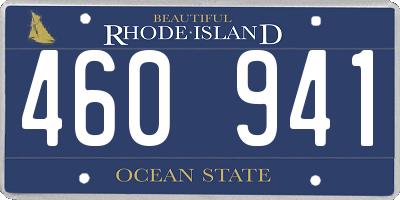 RI license plate 460941