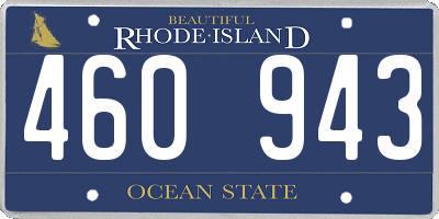 RI license plate 460943