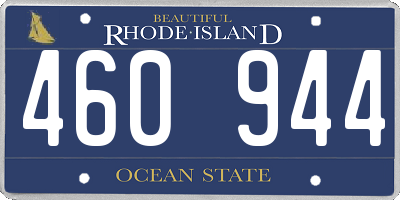 RI license plate 460944