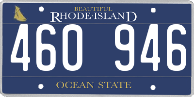 RI license plate 460946