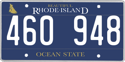 RI license plate 460948