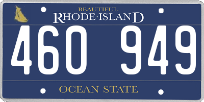 RI license plate 460949