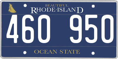 RI license plate 460950