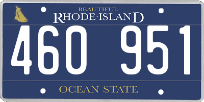RI license plate 460951