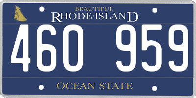 RI license plate 460959