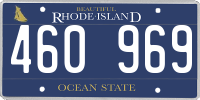 RI license plate 460969