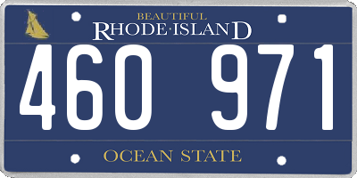 RI license plate 460971