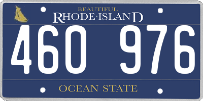 RI license plate 460976
