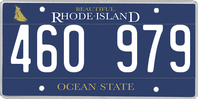 RI license plate 460979