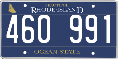 RI license plate 460991