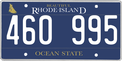 RI license plate 460995