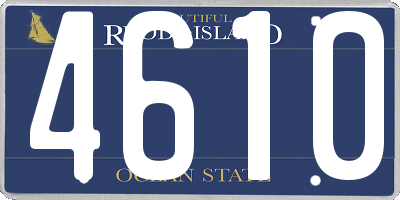 RI license plate 4610