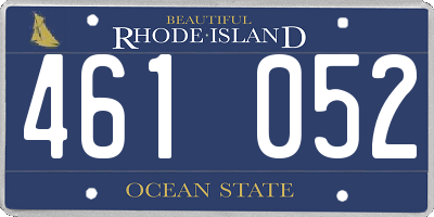 RI license plate 461052