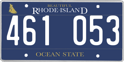 RI license plate 461053