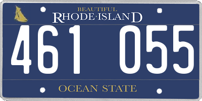 RI license plate 461055