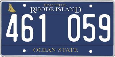 RI license plate 461059
