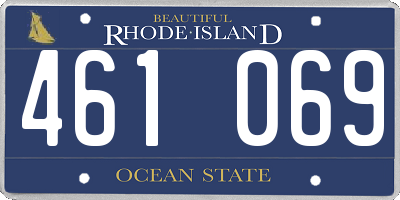 RI license plate 461069