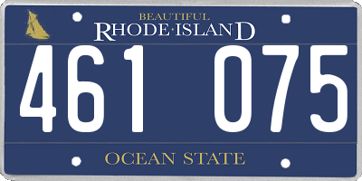 RI license plate 461075