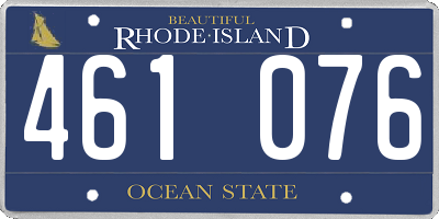 RI license plate 461076