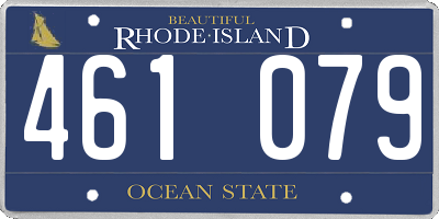 RI license plate 461079