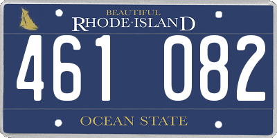 RI license plate 461082