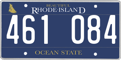 RI license plate 461084