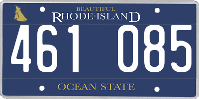 RI license plate 461085