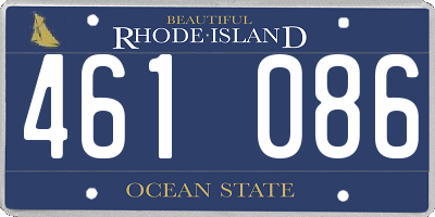RI license plate 461086