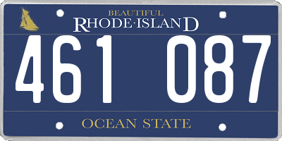RI license plate 461087